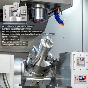 Centros de mecanizado vertical VMC1160L con sistema controlador a la venta Fresadoras CNC VMC Centro de mecanizado de 3/4/5 ejes Precio - Product Image 3