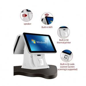 Smart Dualscreen WiFi Caja registradora POS Impresora incorporada Software de escáner de código-Incluye receptor Caja registradora máquina registradora - Product Image 1