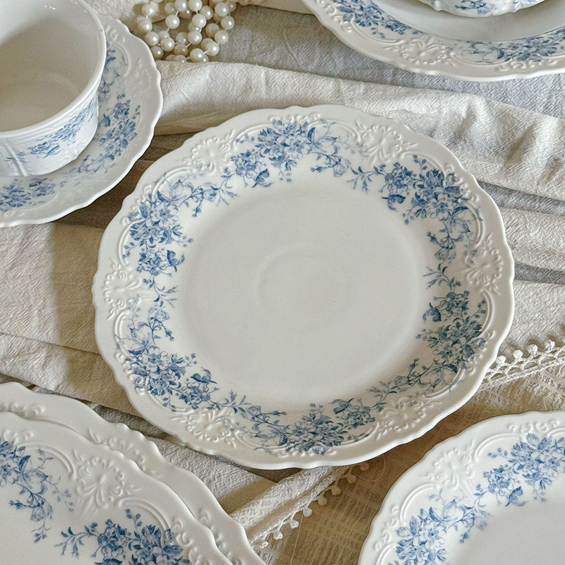 Blue plate 25*2cm