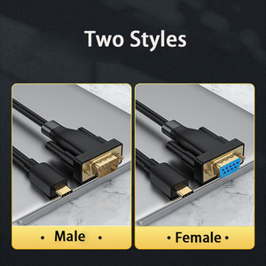 Cavo adattatore seriale da USB C a RS232 CableCreation con cavo da rs232 a usb con Chip PL2303