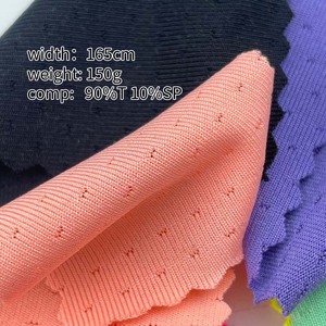 <strong>30D</strong> Hole Mesh Fabric 90 <strong>Polyester</strong> 10 Spandex Mesh Breathable Quick Drying Elastic Fabric for Sportswear/pants - Product Image 3