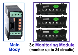 Acrel-Dispositivo de monitoreo de múltiples circuitos de CC, para caja combinadora fotovoltaica, monitoreo solar, 2, 2 - Product Image 3