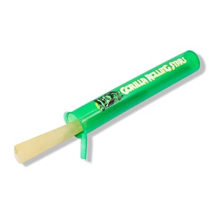 Custom 116mm 102mm 120mm Plastic Pre-Roll Tubes Child-Resistant Heat <strong>Shrink</strong> <strong>Labels</strong> Digital Printing Band <strong>Wrap</strong> Plastic <strong>Bottles</strong>