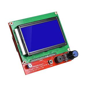 Reprap Smart Controller 12864 LCD-Display mit Karte für 3D-Drucker RAMPS 1.4/Mendel/Prusa /Arduino-kompatibles 128x64 Blue LCD