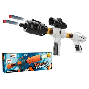 ชุดเกมยิงปืนอัดลมพร้อมปั๊มลม,2 In 1ปืนอัดลมหัวอ่อน - Product Image 1