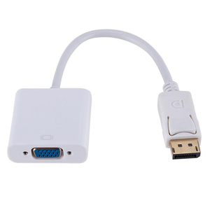 DP a VGA convertidor DisplayPort DP a VGA macho a hembra Cable DP a VGA adaptador para PC ordenador portátil HDTV Monitor proyector