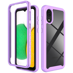 Cep telefonu aksesuarları kabuk kapak Samsung Galaxy A03 çekirdek sert arka kapak kılıfı - Product Image 4