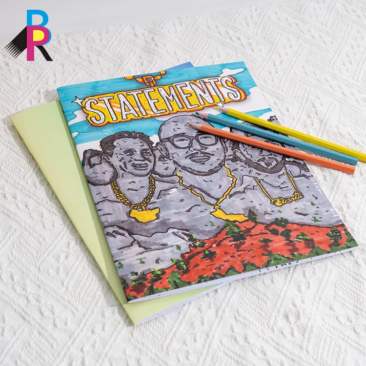 Großhandel individueller Druck kundenspezifische kunstvolle Kinder-/Farbbbücher für Kinder