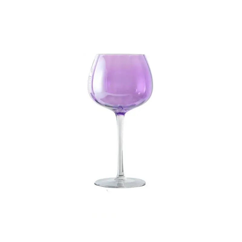 Copa de cristal de gama alta regalo de fiesta copa de vino decoración del hogar copa de cristal de color púrpura para fiesta de boda