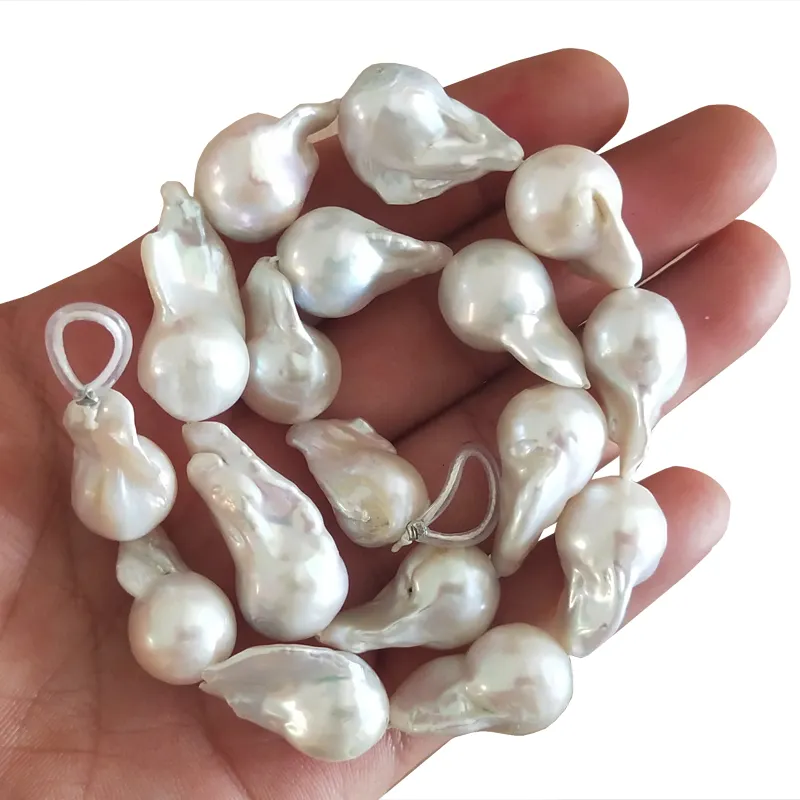 Perlas barrocas en forma irregular de partículas grandes, perlas naturales de gran calidad de 13-18mm, DIY, venta al por mayor