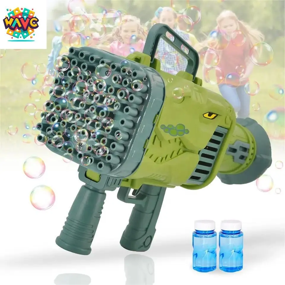 Venda quente Bubble Machine Guns 64 Buracos Automático Bubble Blower Para Crianças Bubble Maker