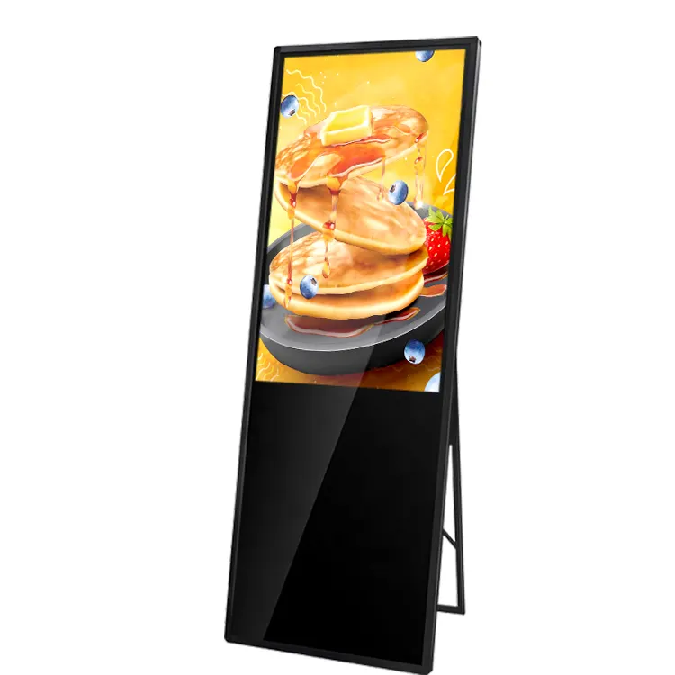Großhandelspreis für innenräume standbezeichnung digitalbeschilderung touchscreen a design poster display