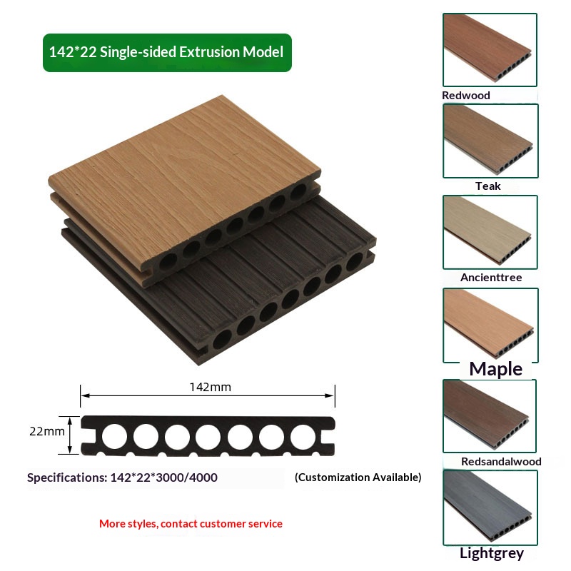 142*22 round hole single-sided co-extruded floor