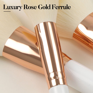EMF Sang Trọng 10Pcs Trang Điểm Bàn Chải Thiết Lập Chuyên Nghiệp Mềm Vegan Gỗ Xử Lý Chất Lượng Cao Rose Gold Nhãn Hiệu Riêng Trang Điểm Bàn Chải - Product Image 4