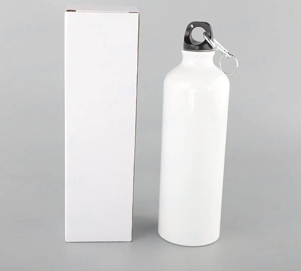 5 PCS/Lot vente chaude 600ml Sublimation bouteille d'eau en aluminium vierge bouteilles d'eau de sport avec couvercle unique