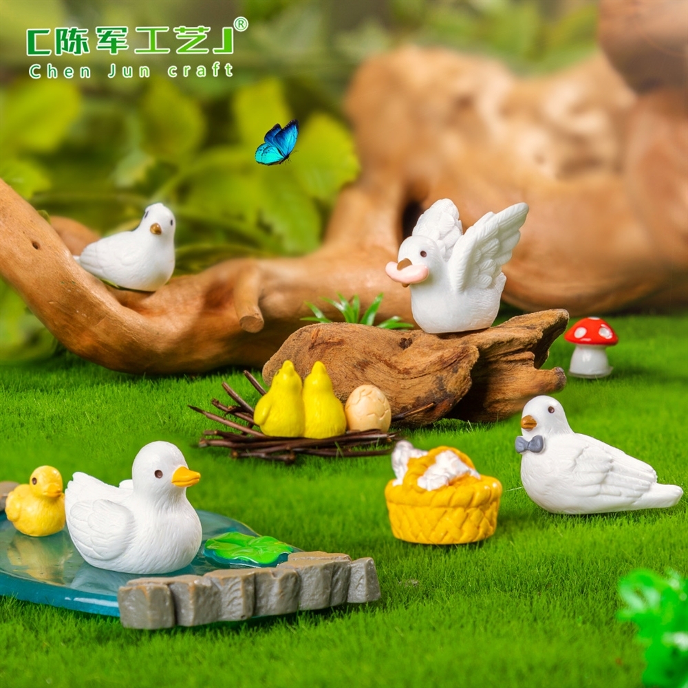 8 pieces of bird three-piece set