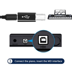 Adattatore da USB tipo C femmina a USB B maschio per convertitore stampante Scanner adattatore di trasferimento dati USB C per tastiera Controller MIDI