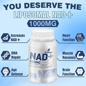 Solilan nhà máy OEM ODM 120 đếm NAD + 1000mg vitamin Softgels nicotinamide riboside chất chống oxy hóa năng lượng sức khỏe bổ sung - Product Image 6