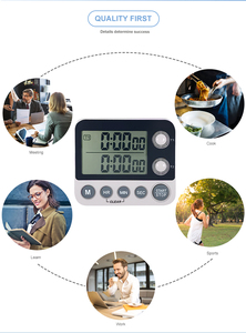 Temporizzazione personalizzata LCD digitale sveglia Timer multifunzione tempo di visualizzazione per studenti di apprendimento cucina cucina cucina Timer - Product Image 6