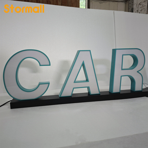 कस्टम व्यवसाय लोगो 3 डी स्टेनलेस स्टील एक्रिलिक नेतृत्व पत्र पर हस्ताक्षर इनडोर/आउटडोर के लिए ip67 रेटिंग प्रमाणित मैनुअल नियंत्रण - Product Image 4