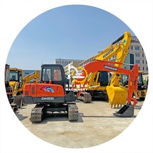 5吨二手斗山DH55履带式挖掘机待售，斗山DH55 DH55-V DH60 DH35 DX60，大宇太阳能55小型挖掘机待售