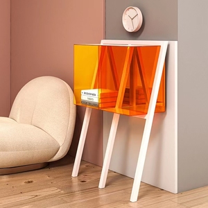 Dayanıklı akrilik Modern tasarım kitap dolabı ev için Mini kitaplık duvar dolapları kitaplar için - Product Image 6