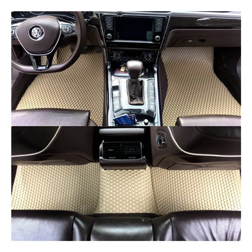 Universal 3D de alta calidad, interior del coche 4 piezas de goma PVC personalizable-Protección del clima interior accesorios Esteras del coche