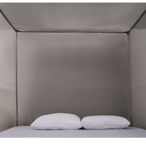 EMF Shielding Anti-Electromagnetic Wave Bed Canopy <strong>Square</strong> Anti Radiation Mosquito <strong>Net</strong> with Silver Fiber Protection - Product Image 4