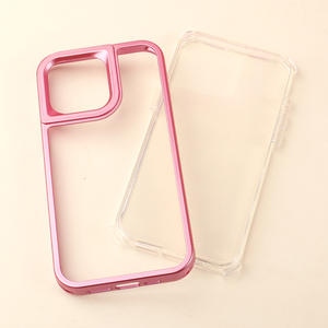 透明透明手机外壳电镀框架电脑TPU适用于iPhone 16手机外壳保护器