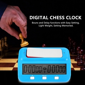 Оптовая цена пластиковые шахматные часы Go Chess game match competition LCD дисплей таймер - Product Image 4