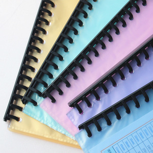 Hojas sueltas PP cubierta impermeable bobina cuaderno A4 Oficina escuela papelería archivo A4 logo - Product Image 5