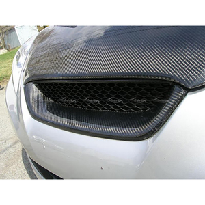 RS phong cách sợi carbon Fender Pháo Sáng tản nhiệt lưới tản nhiệt nướng lưới cho Hyundai Genesis Coupe 2009-2011 - Product Image 5