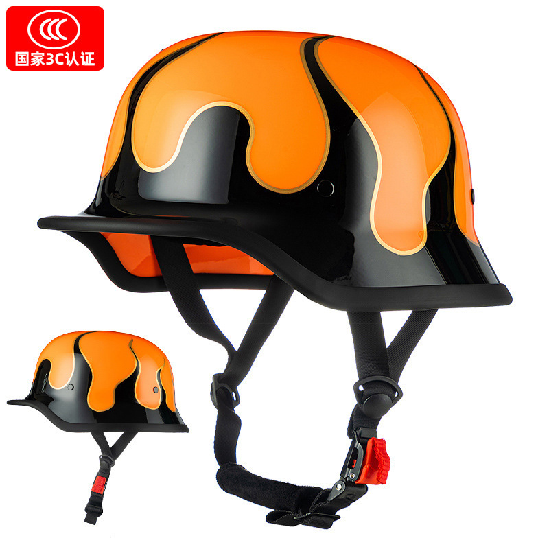Orange red fire black
