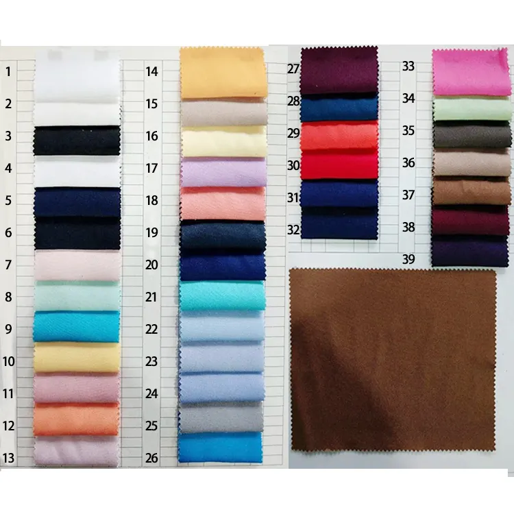Tissu de coton tissé, vente en gros, tissu 100% coton 60s Satin teint solide, vêtements en coton et tapisserie