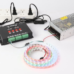 Программируемый полноцветный контроллер светодиодной полосы DMX512 диммеры AC85-265V светодиодные драйверы контроллеры