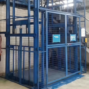 Hydraulische Scheren bühne Fracht aufzug Vertikale Führungs schiene Fracht lift Verwendung-für Maschinen reparatur werkstätten Druckereien Hotels