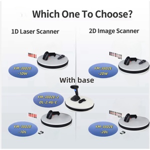 工业用1D 2D二维码激光光源a 4尺寸USB有线手持条形码扫描仪 - Product Image 2
