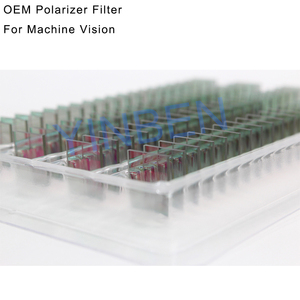 Filtro polarizador lineal de 0/ 45/90 grados OEM de fábrica con una orientación fija con filtro PL tamaño personalizado