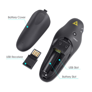 Laser Pointer Wireless Presenter USB Wiederauf ladbarer Lasers tift PowerPoint Remote Clicker Folien wechsel Rotlicht zeiger PPT Clicker - Product Image 5