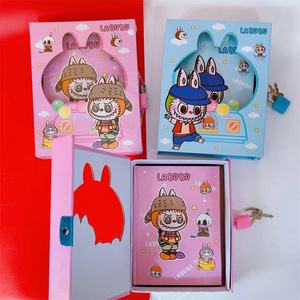 HY2 2025 New Labubu Password <strong>Notebook</strong> Cute Bubble Mart <strong>Notebook</strong> <strong>with</strong> <strong>Lock</strong> <strong>Notepad</strong> - Product Image 5