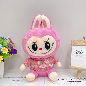 Bumo ตุ๊กตาของเล่น labubu ตุ๊กตาของเล่น labubu หมอนผ้าโยนน่ารักอะนิเมะสวมใส่เสื้อกันหนาว labubu - Product Image 4