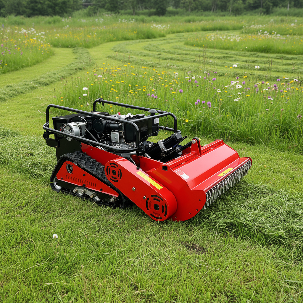 800mm Flail Remote Lawn Mower