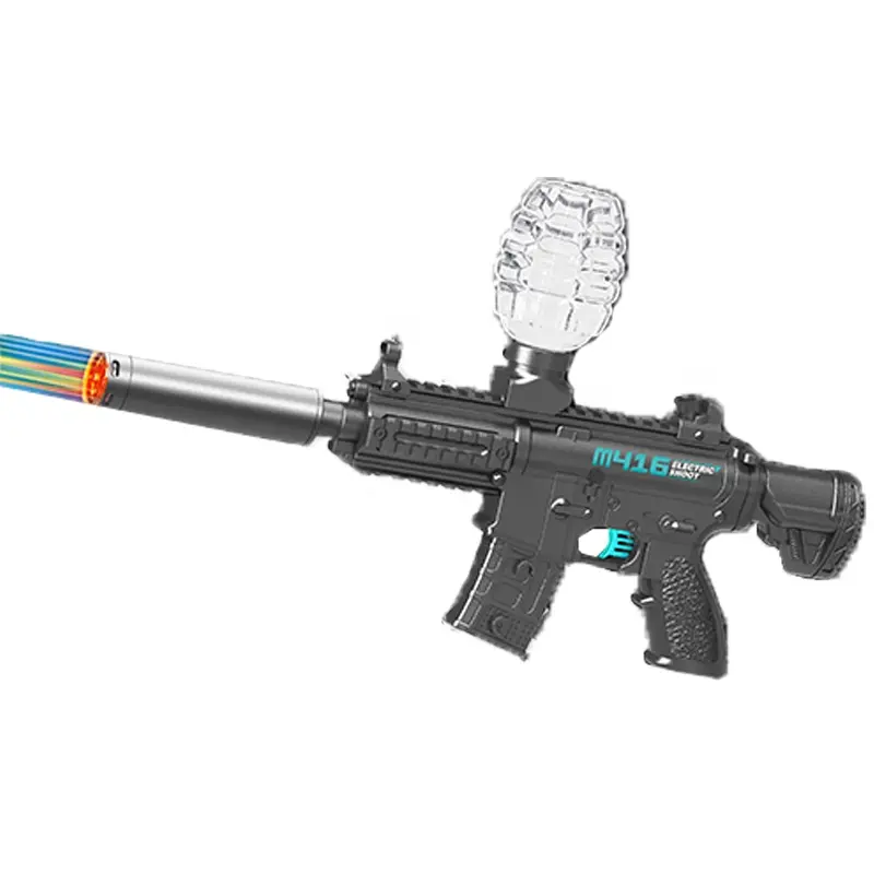 Hot Sell Full Auto M416 Ak Ejection Shooting Air Soft Gun Toys Electric Gel Ball Blaster Toy Guns For Kids With Water Beads