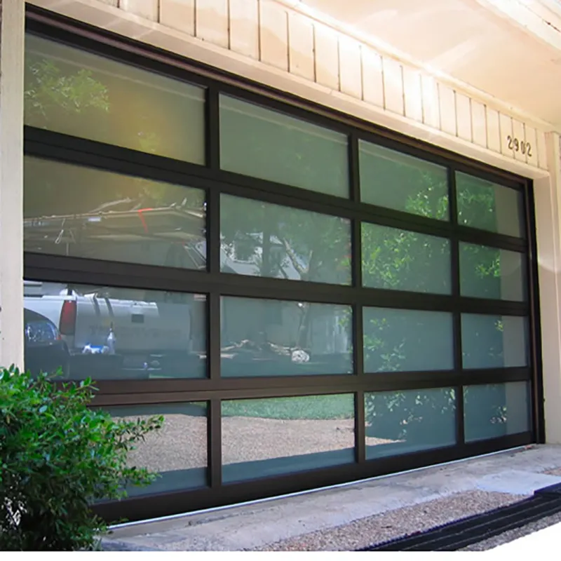 CBMmart Master ben moderno in lega di alluminio pannello in vetro temperato Full View porta del Garage prezzo sopraelevato in vetro porta del Garage