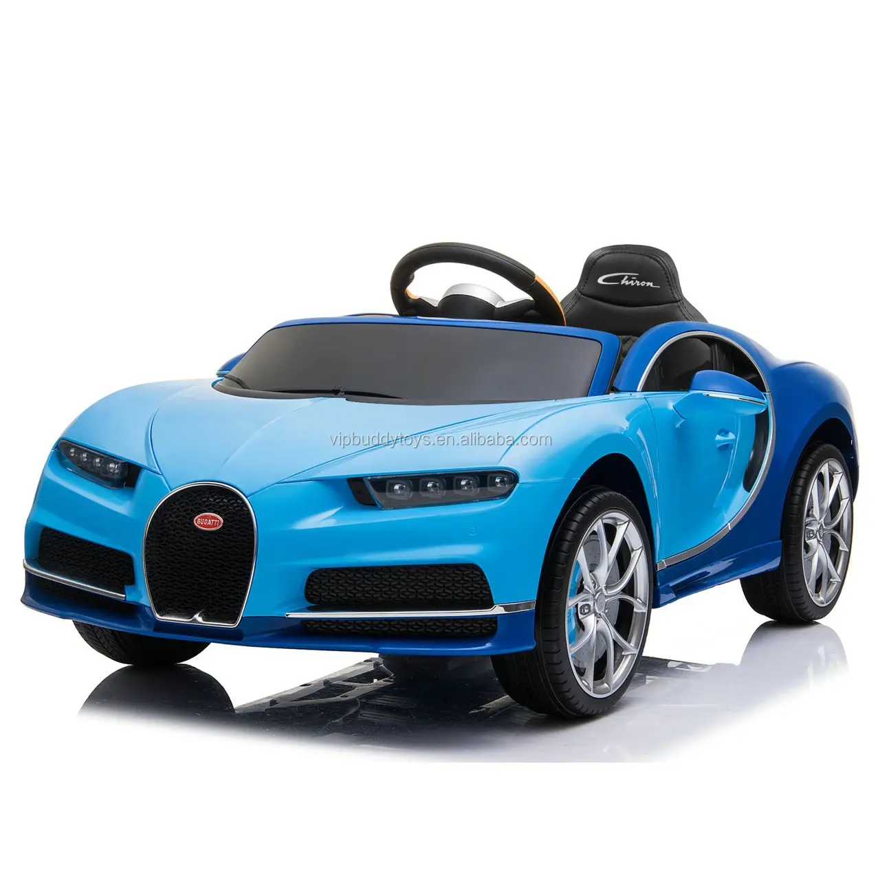 VIP BUDDY License Chiron 12V giocattoli per bambini alimentati a batteria giro elettrico a quattro ruote su telecomando per auto Bugatti Veyron per bambini