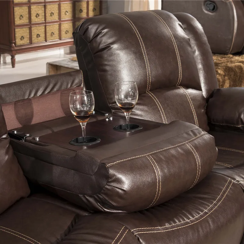 2023 genuino 1 + 2 + 3 set di divani in vera pelle ad aria reclinabile set di mobili antichi