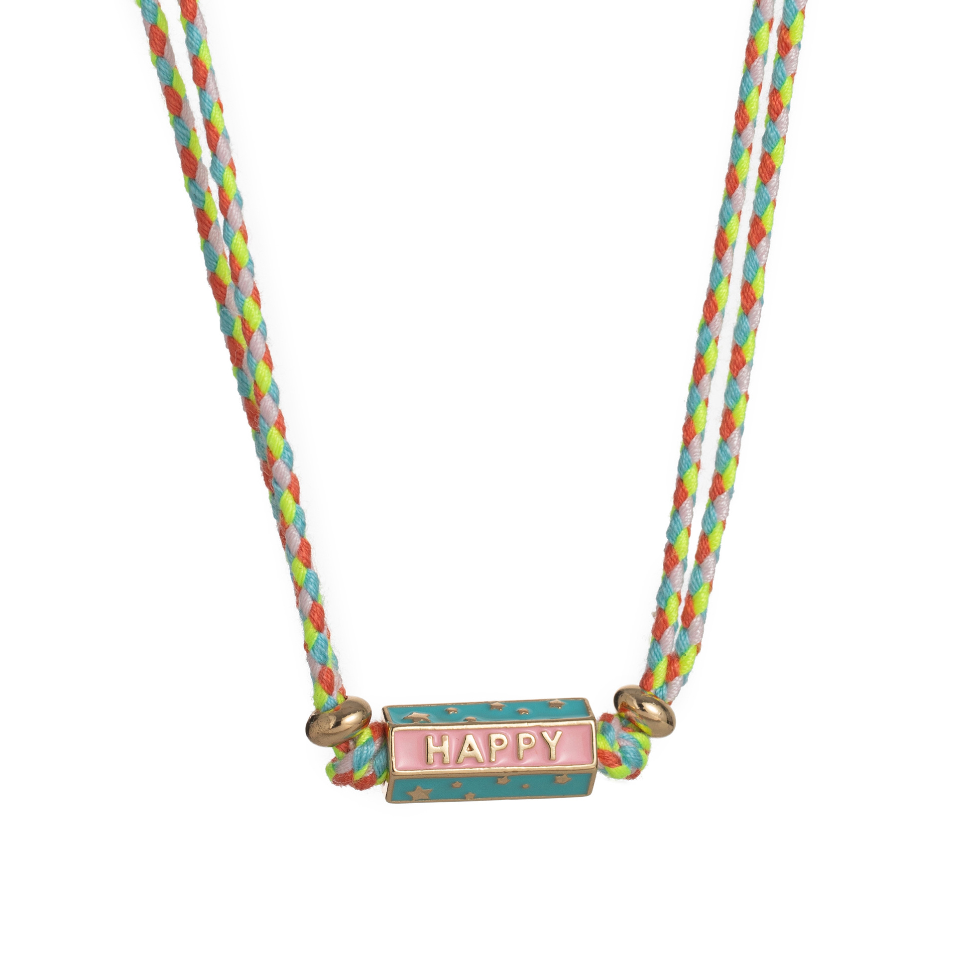 Orange necklace/gold