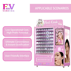 Funvending tùy chỉnh thiết kế Nail kiosk Máy bán hàng tự động móng tay tự động máy bán hàng tự động thẻ tín dụng đồng xu mã QR thanh toán - Product Image 3