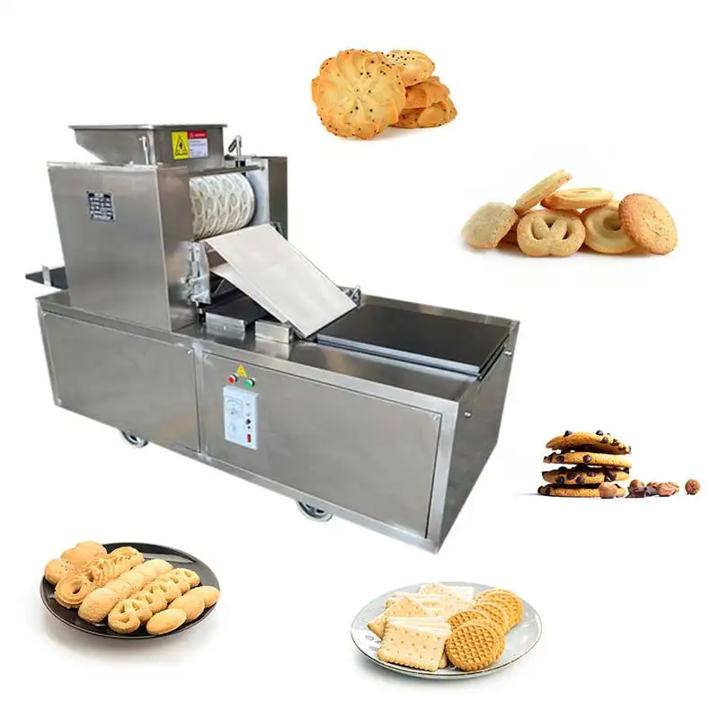 Min-máquina dispensadora de masa para hacer galletas, máquina dispensadora de línea de masa, máquina de galletas y cortador