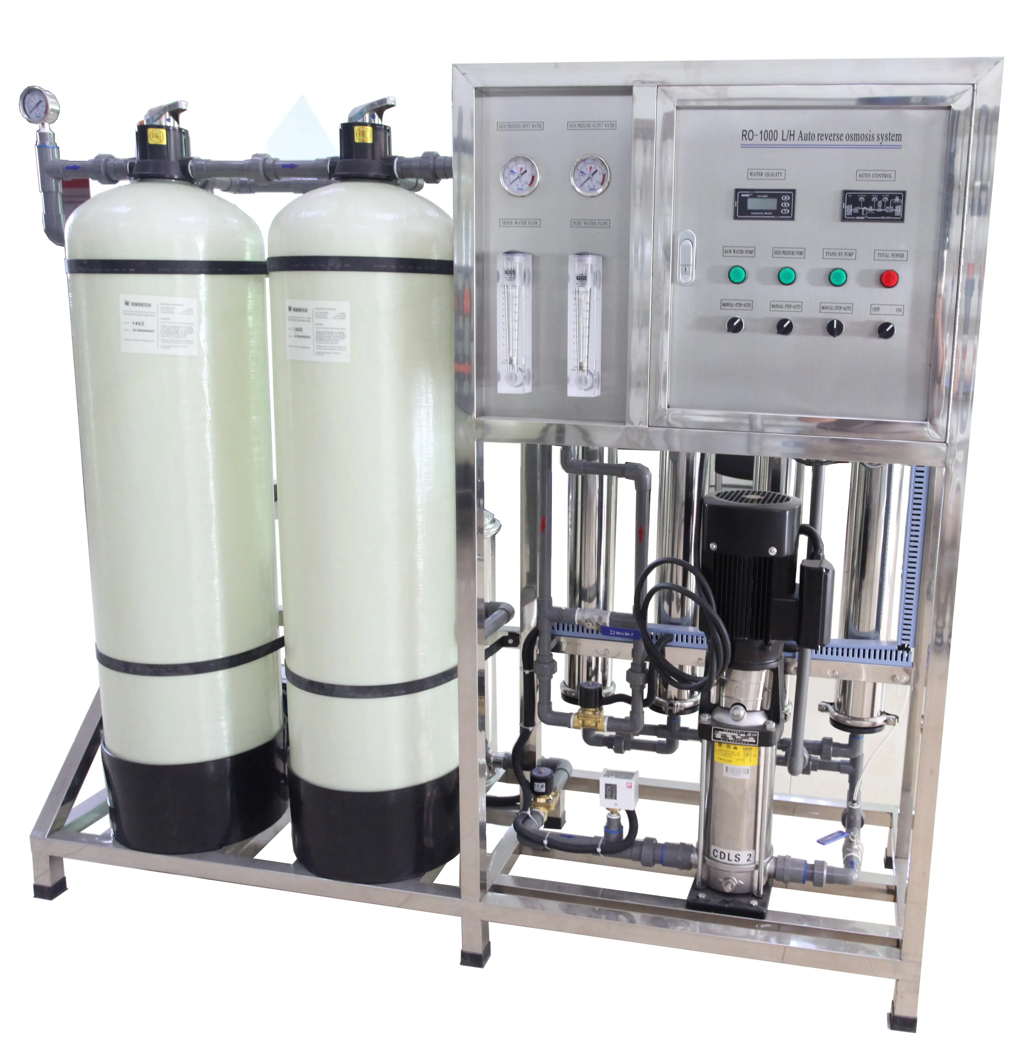 1000LPH Reverse Osmosis Filter System Pure Drinking Water Treatment Plant Purifier Machine